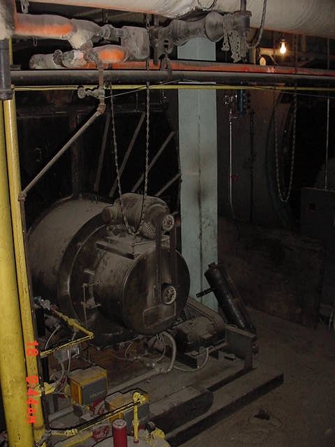 Open Pulley On Boiler 